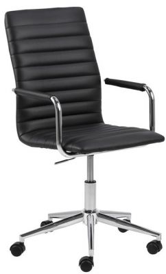 Moderná kancelárske stolička HELAS 45x58x103 cm - čierno-strieborná