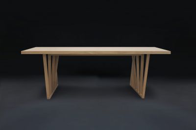 Dizajnový jedálenský stôl PIARG 210 cm - dub prírodný