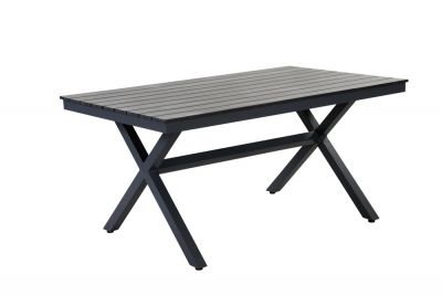 Moderný záhradný stôl XENA z hliníku a  polywoodových dosiek
