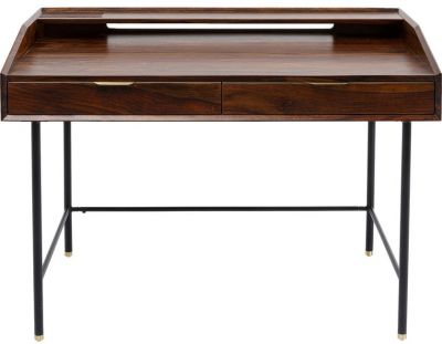Elegantný písací stôl RAVELLO 118cm - drevo sheesham hnedé
