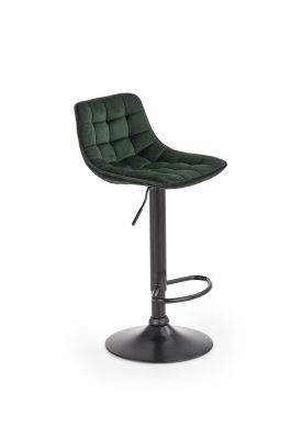 Barová čalúnená stolička BASIC H95 tmavo zelená