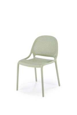 Záhradná plastová stolička K532 zeleno-mätová