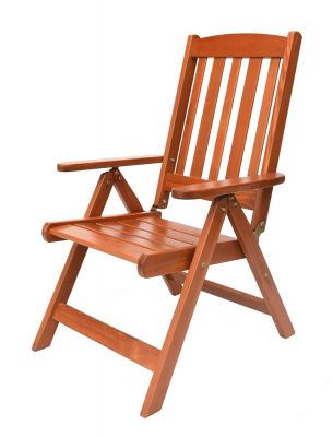 Skladacia záhradná stolička LUISA z borovicového dreva