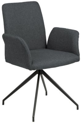 Otočná stolička GIRONA 59 cm 100% polyester, kovové nohy
