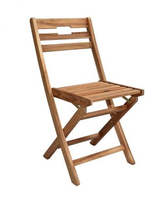 Skladacia záhradná stolička FELIX z akáciového dreva - 2ks