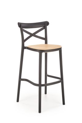 Moderná barová stolička H111 čierna