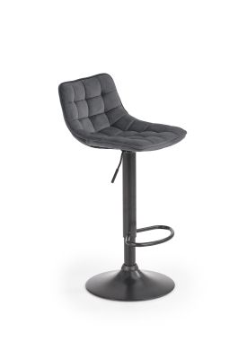 Barová čalúnená stolička BASIC H95 sivá