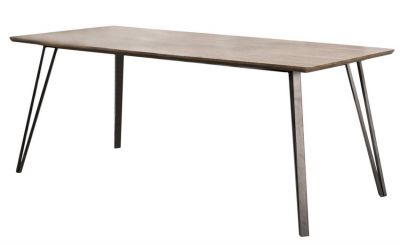 Jedálenský stôl VOLCANO industrial 160 cm oceľovo-hnedý