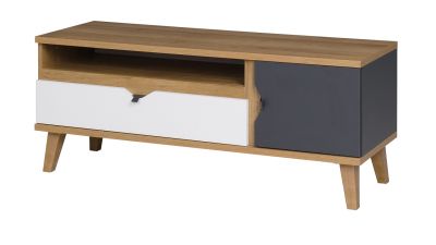 Moderný TV stolík MALMO 120cm zlatý dub