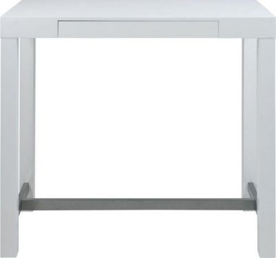 Elegantný jedálenský barový stôl EDISON 120x60x105 cm - biely