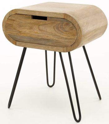 Nočný stolík MANY 50x35x60 cm - mangové drevo